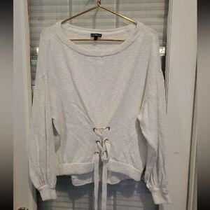 Express tie sweater